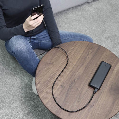 Kabllo Aukey, USB A / USB C, 1.2 m, e zezë
