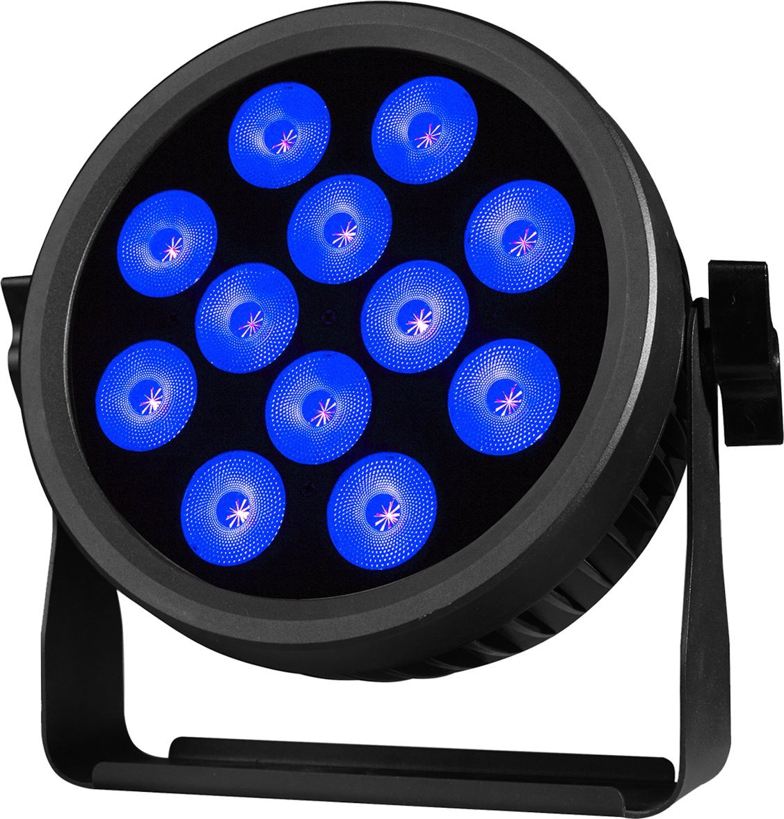 Сценски рефлектор Light4Me CREE ALU PENTA PAR 12, 12x LED RGBWA, DMX, црн