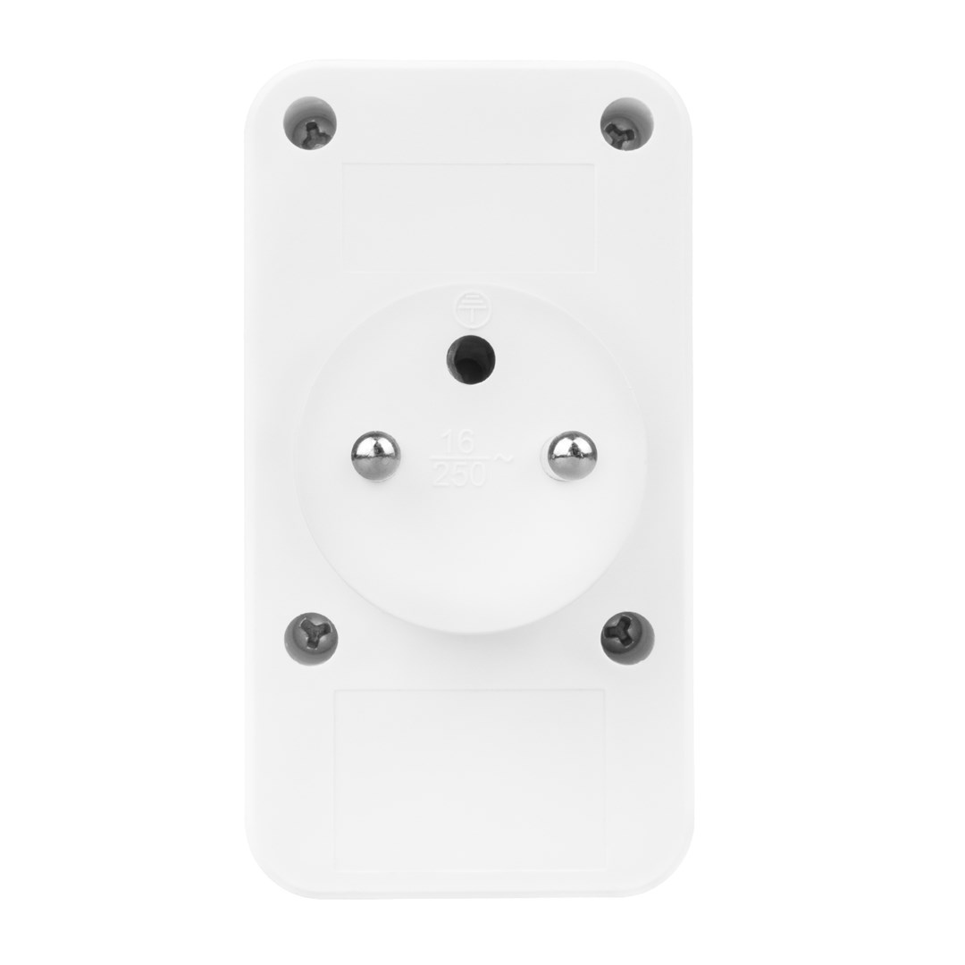 Prizë shumëfishe Maclean MCE249 F/W, 2x220V, 2xUSB A 2xUSB C PD 20W, e bardhë