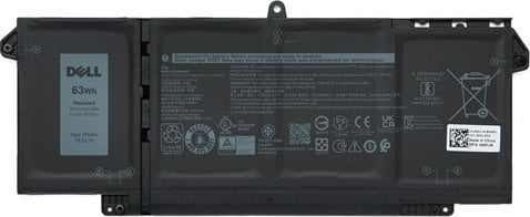 Bateri laptopi Dell 4M1JN, 63Wh, Lithium Ion, e zezë