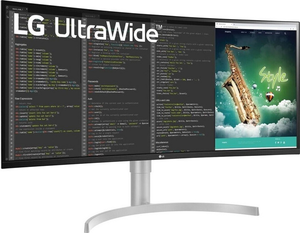Monitor LG UltraWide 35WN75C-W, 35", i zi/ i bardhë