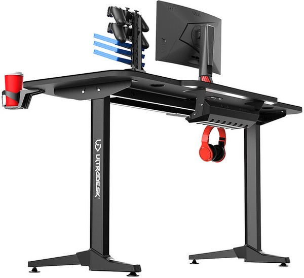 [OUTLET] Tavolinë Ultradesk Frag, e zezë / hirtë