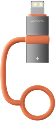 Adapter USB C në Lightning 4smarts, 27W, 480 Mbps, portokalli