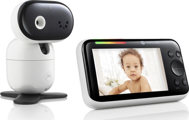 Monitor bebi Motorola PIP1510, ekran 5", komunikim dy drejtimësh, i bardhë