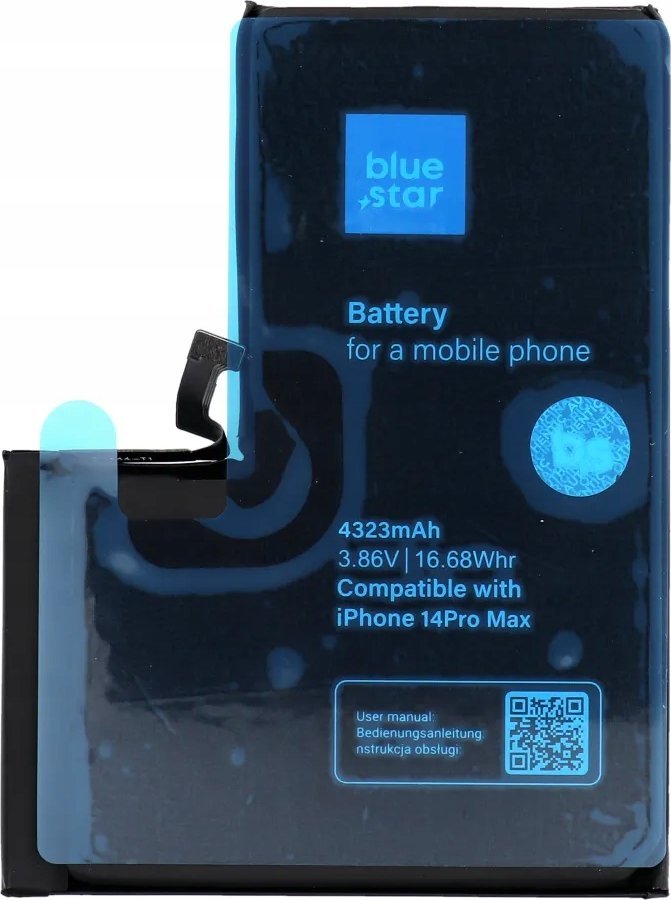 Bateri për telefon Blue Star iPhone 14 Pro Max, 4323 mAh, seri HQ