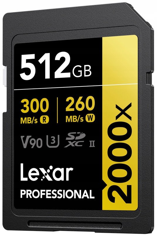 Kartë memorie Lexar Professional Gold 2000x SDXC, 512GB, 300MB/s