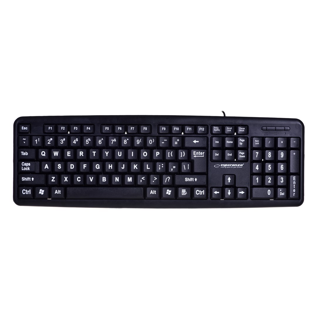 Tastierë HTPC Esperanza EK129, USB, e zezë