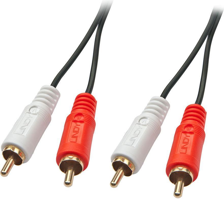 Kabllo Lindy Cable RCA (Cinch) x2 - RCA (Cinch) x2, 2m, e zezë