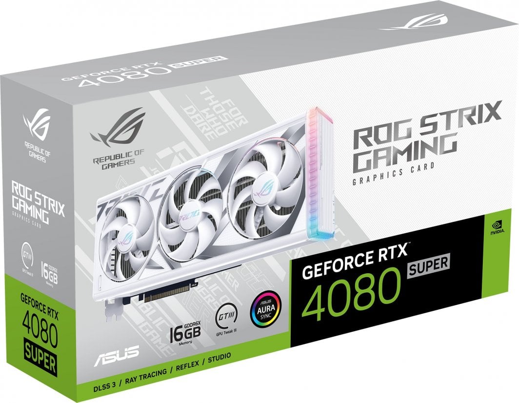 Kartelë grafike Asus ROG Strix GeForce RTX 4080 SUPER White 16GB GDDR6X