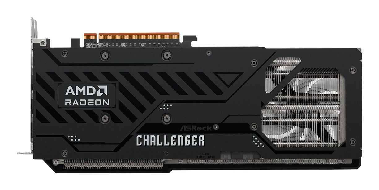 Kartë grafike ASRock AMD Radeon RX 9070 Challenger, 16GB GDDR6, e zezë