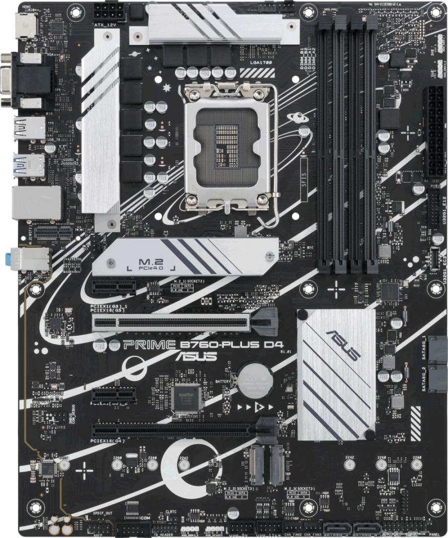Pllakë amë ASUS PRIME B760 PLUS, Intel B760, LGA 1700, ATX