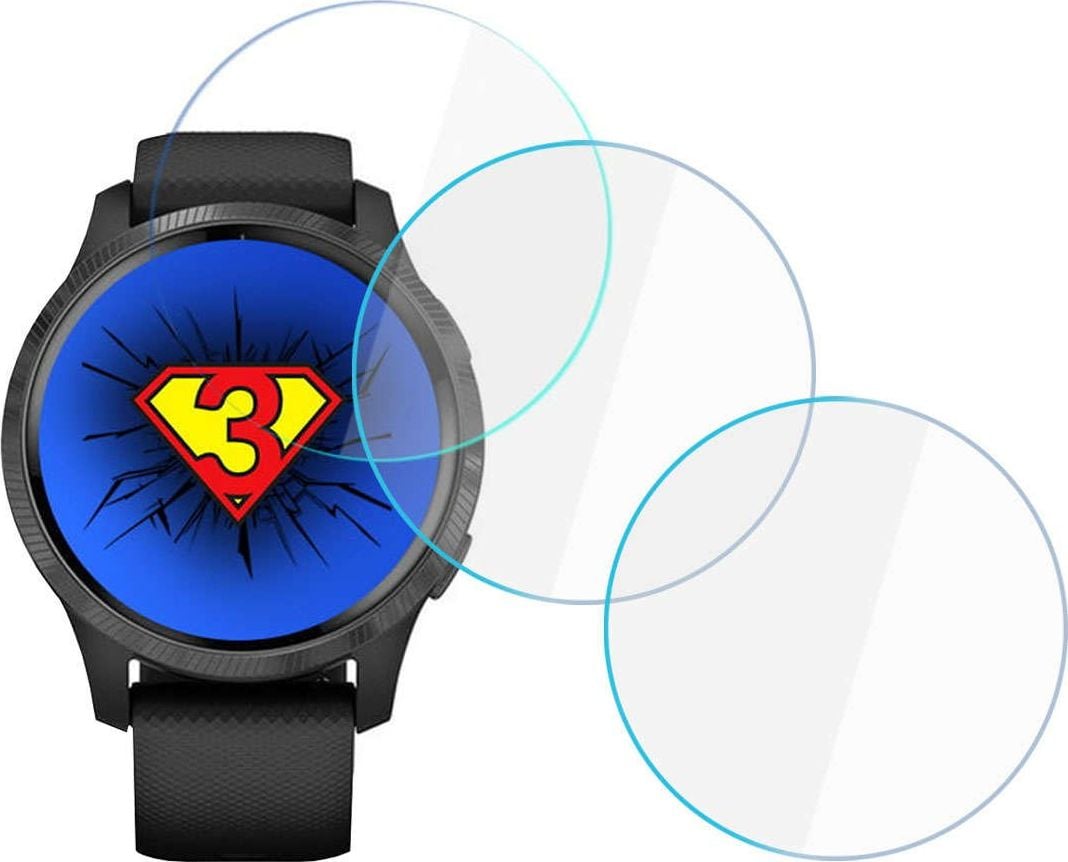 Folie mbrojtëse ekrani 3MK Watch Protection për Garmin Venu 2s, 0.2mm, x3, transparente