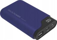 Power bank RealPower PB-7500C, 7500 mAh, USB A dhe USB C, blu e errët