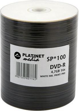 Disqe DVD-R Platinet, 4.7 GB, 100 copë
