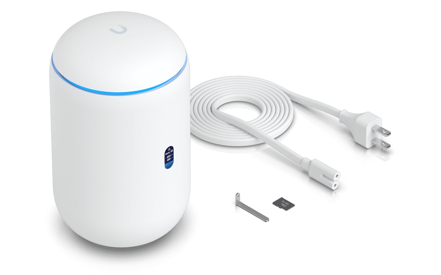 Router pa fijë Ubiquiti Dream 7, WiFi 7, Tri-band 2.4 5 6 GHz, i bardhë