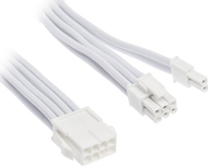 Kabllo zgjatëse PSU SilverStone PP07E, PCIe 6+2 pin, 30cm, i bardhë
