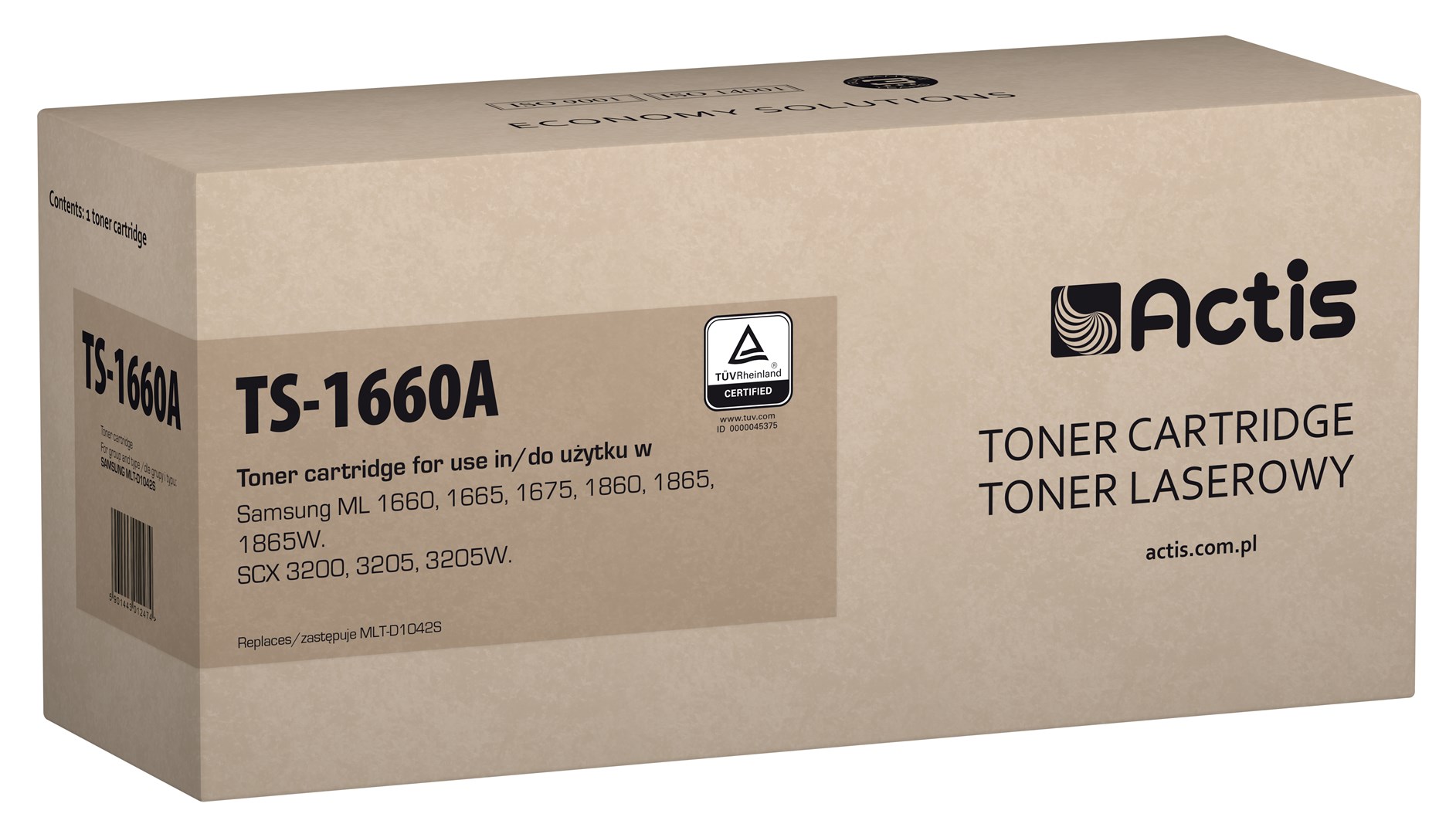 Fishek toneri Actis TS-1660A, 1500 faqe, i zi