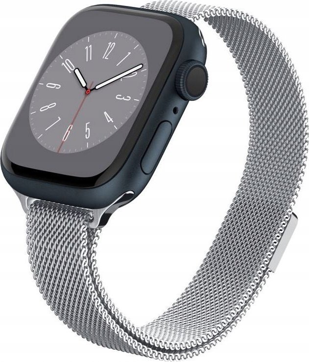 Rrip ore Spigen Metal Fit, për Apple Watch 41mm 40mm 38mm, çelik inox, argjendtë