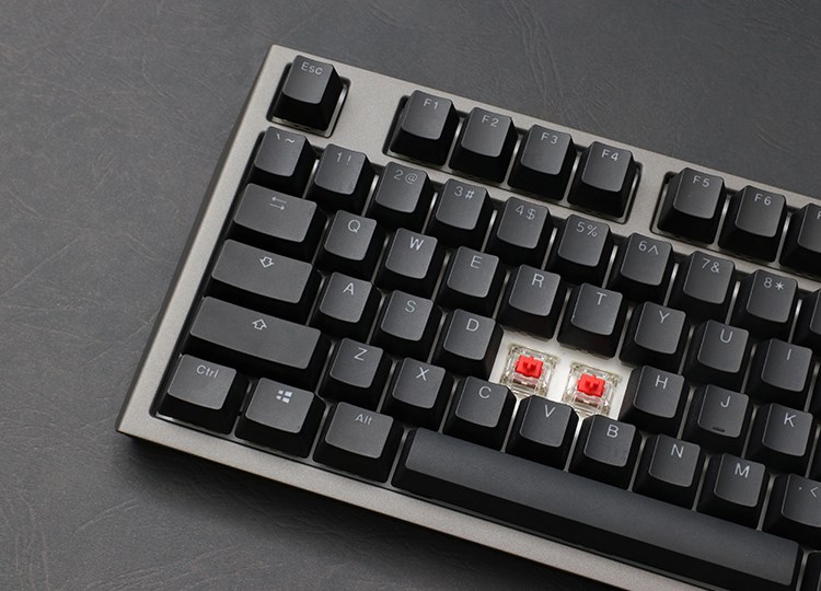 Tastierë Ducky Shine 7 PBT, Cherry MX Red, RGB, e zezë