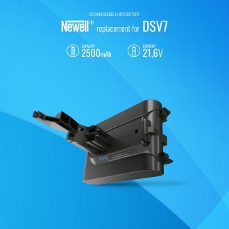 Bateri zëvendësuese Newell DSV7B për Dyson V7, Li-ion, me tregues LED, gri