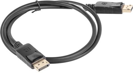 Kabllo Lanberg DisplayPort në DisplayPort CA-DPDP-10CC-0010-BK, 1m, 4K, i zi