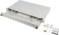 Panel fibër optike Lanberg, 12x SC simplex 12x LC duplex, rack 19" 1U, gri