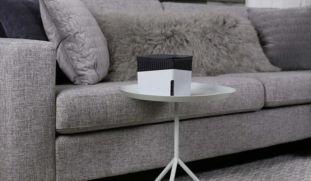 Dehumidifikues ambienti Wenko Cube 500 G, për 16 m², rezervuar 0.8 L, i bardhë