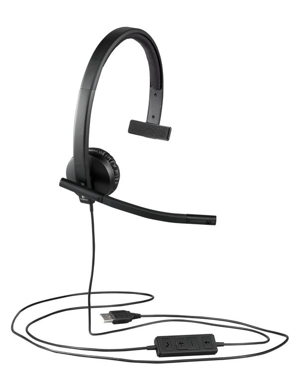 Kufje Logitech H570e On-Ear Mono, të zeza