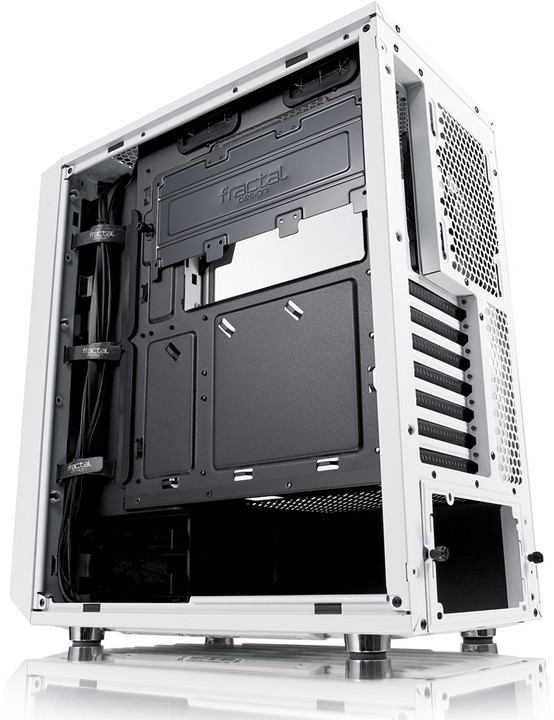 Кутија за компјутерски Fractal Design Meshify C, со стакло, бело