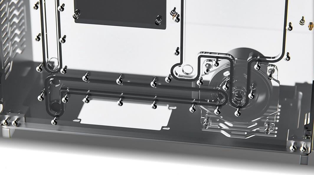 Kasë Singularity Wraith, e argjendtë, Midi Tower