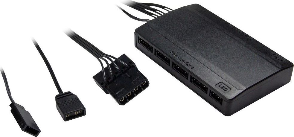 Set ventilatorësh Argus RS-061, 3x 120mm RGB PWM me hub, i zi