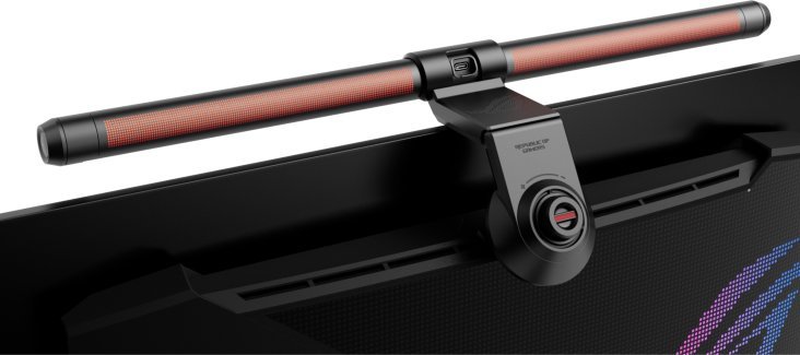 Shirit drite monitori ASUS ROG ALB01 Light, Aura RGB, me kapëse magnetike, i zi