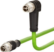 Kabllo rrjeti Metz Connect 142M2X1C050, M12 CAT 6a S/FTP, 5 m, jeshile PUR rezistente ndaj acideve