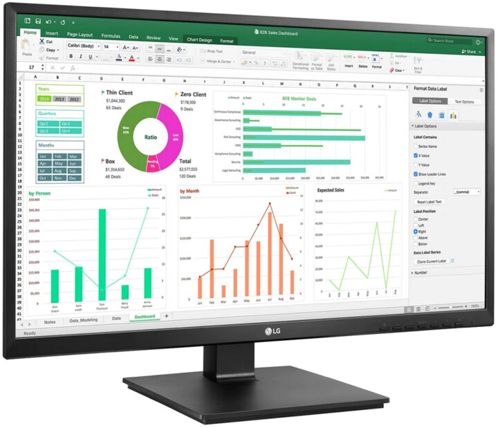Monitor LG 24BN55YP-B - LED, 23.8", FullHD, i zi