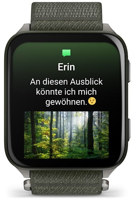 Ora smartwatch Garmin Venu X1 Moss, AMOLED, GPS, jeshile 4