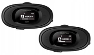 Kufje interkomi për motor Sena 5R, Bluetooth, paketë dyshe, të zeza