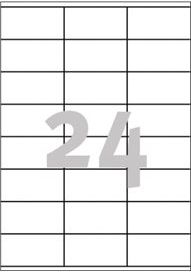 Etiketa vetëngjitëse Avery Zweckform 3475, 70x36mm, 2400 copë, të bardha