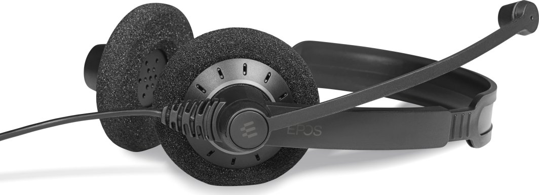Kufje me mikrofon Epos Sennheiser Impact SC 60, me kabllo, stereo, argjend dhe e zezë