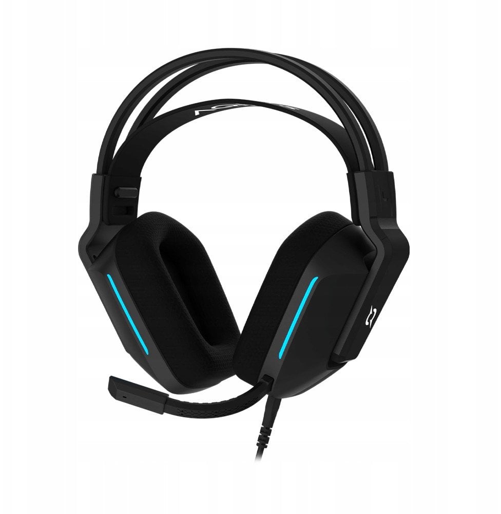 Kufje gaming AQIRYS ALYA 7.1 VS, me kabllo, audio virtuale 7.1, të zeza