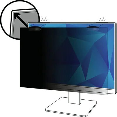 Filtër privatësie për monitor 3M PF245W9EM, 24.5", magnetik, i zi