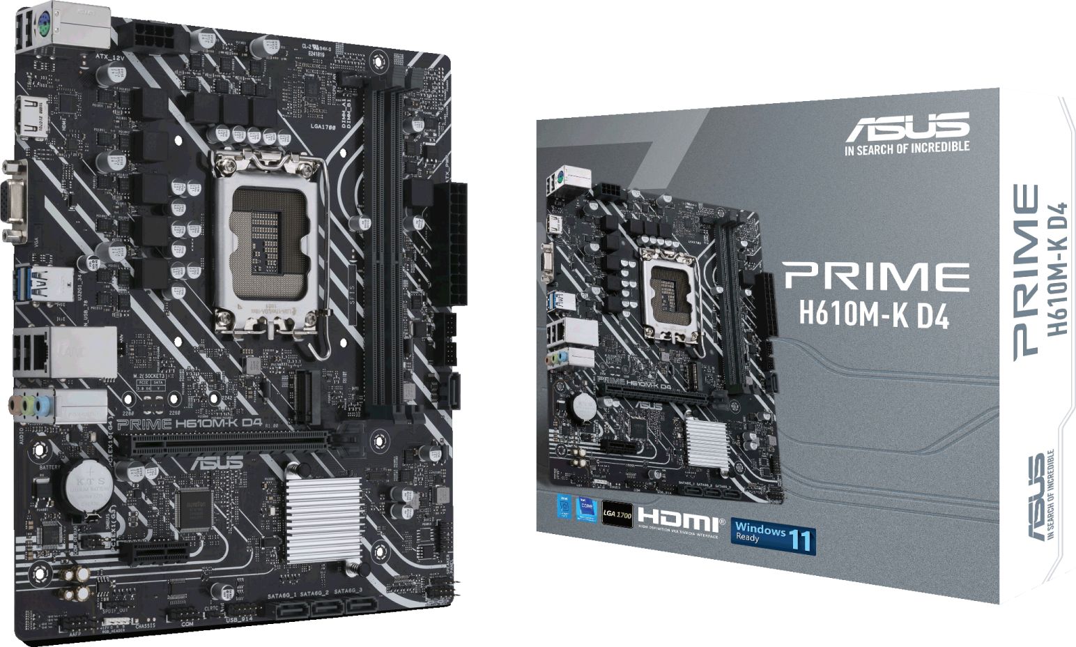Pllakë amë Asus PRIME H610M-K D4, Intel 12th Gen, DDR4, mATX