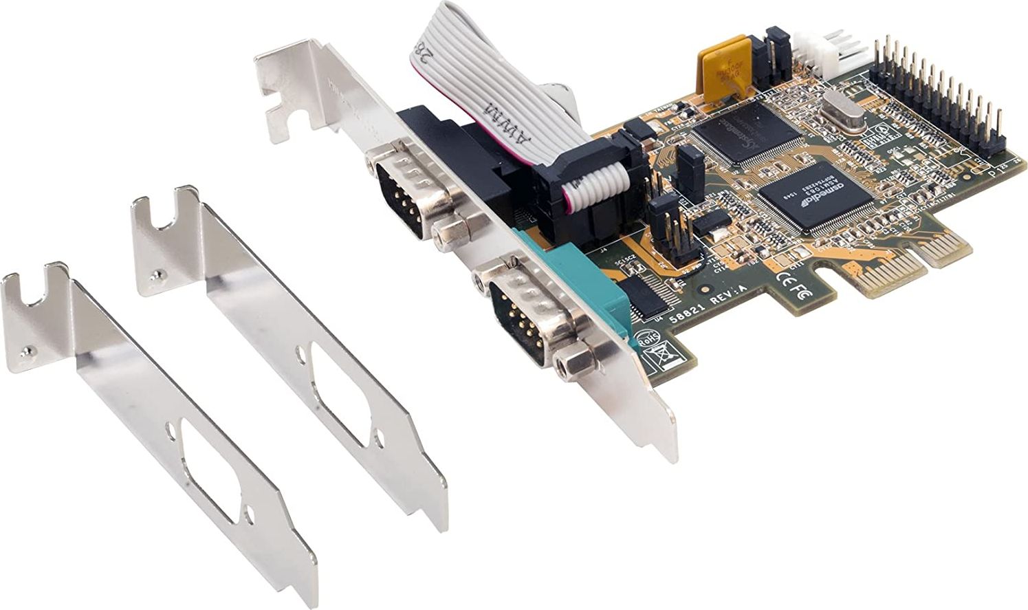Kartë zgjeruese Exsys EX-44062, 2 porta RS232, PCIe