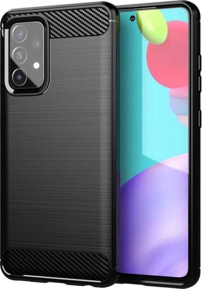 Këllëf Forcell Carbon për Samsung Galaxy A53 5G, gome, i zi