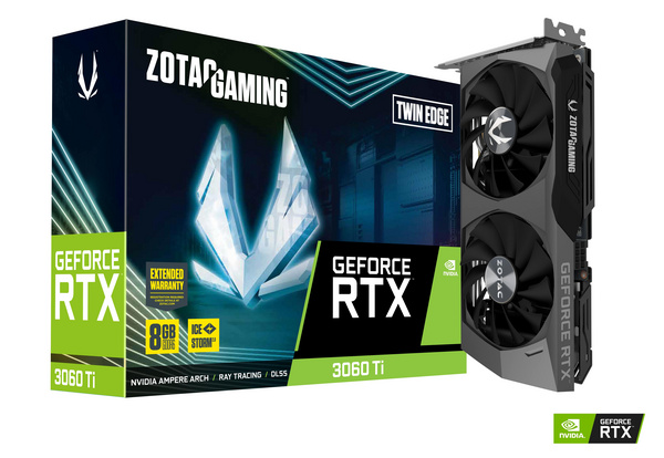 Kartelë grafike Zotac GAMING GeForce RTX 3060 Ti Twin Edge LHR NVIDIA 8 GB GDDR6