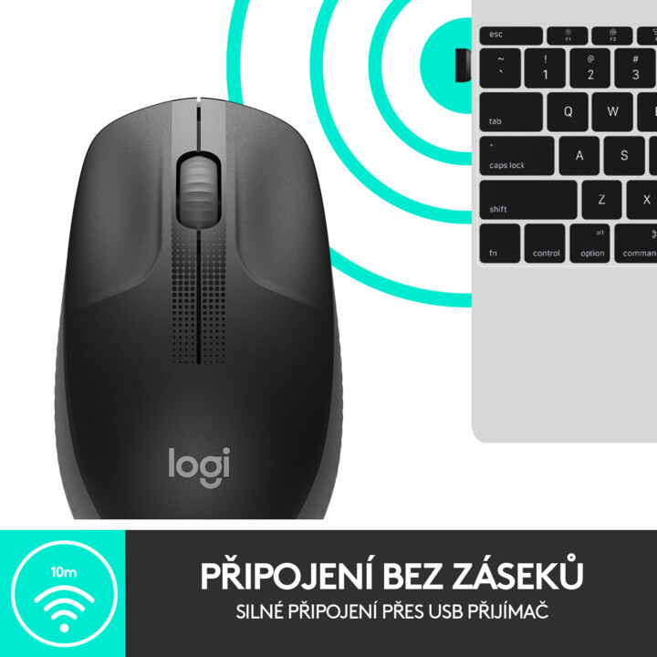 Logitech M190, Глушец црн