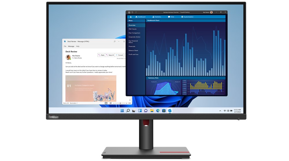 Monitor Lenovo ThinkVision T27p-30, 27", 3840 x 2160, i zi
