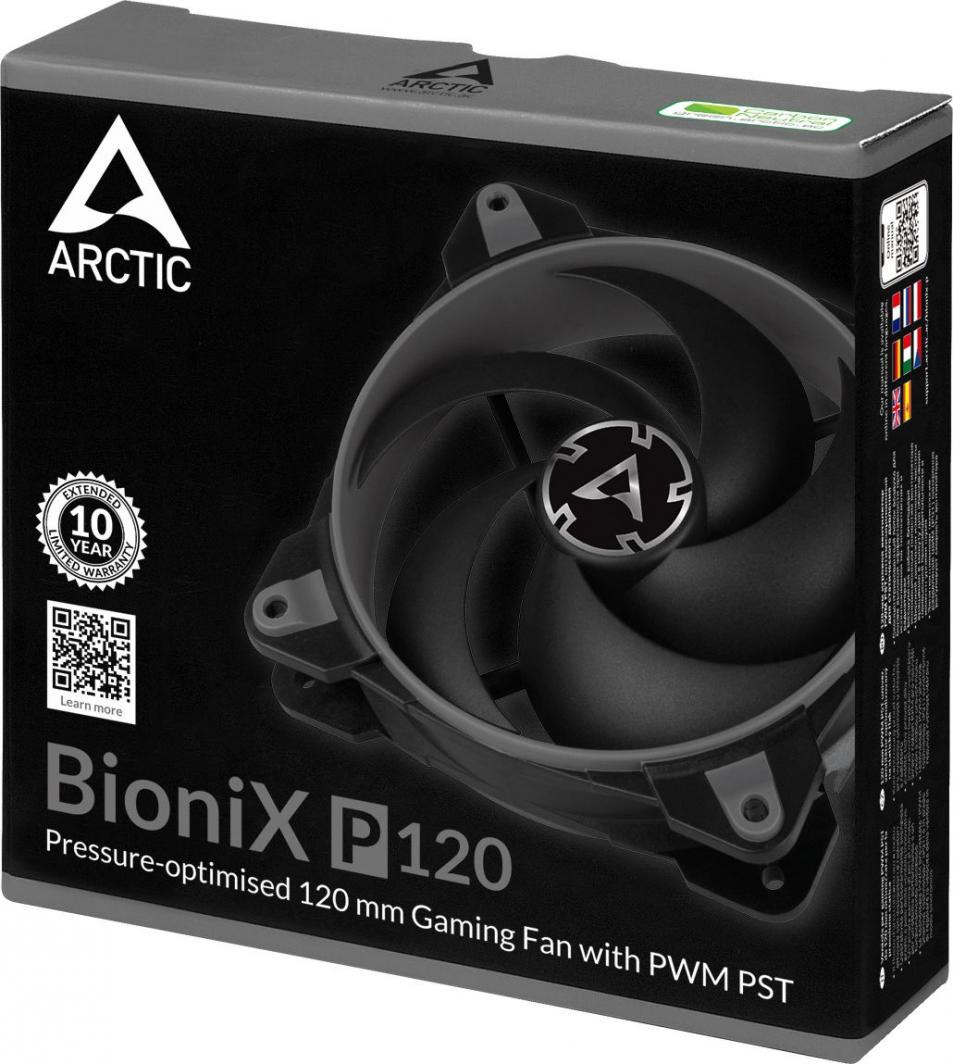Ftohës Arctic BioniX P120, 120 mm, i hirtë