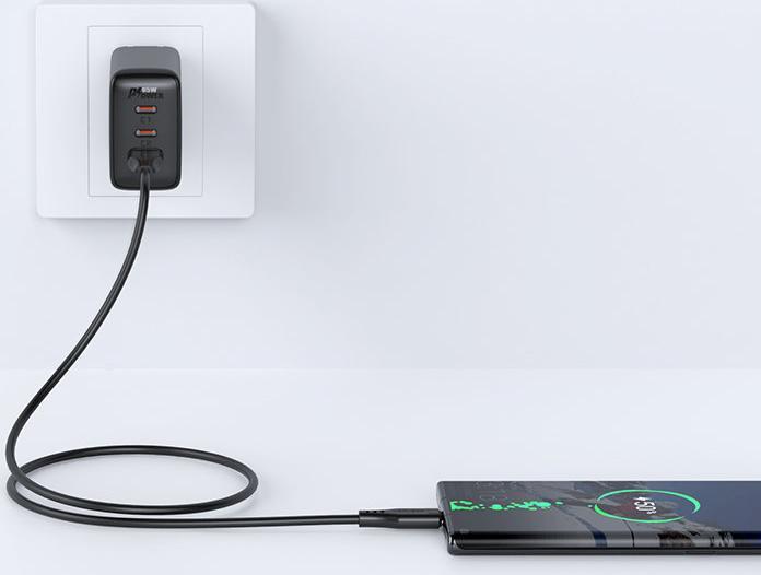 Kabllo USB Acefast USB A në USB C, 1.2m, 3A, e bardhë