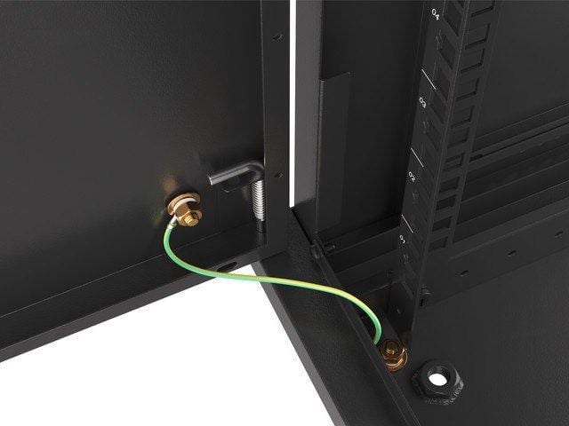Kabinet muri Lanberg WF01-6406-00B, 19" 6U, kapacitet 60 kg, i zi