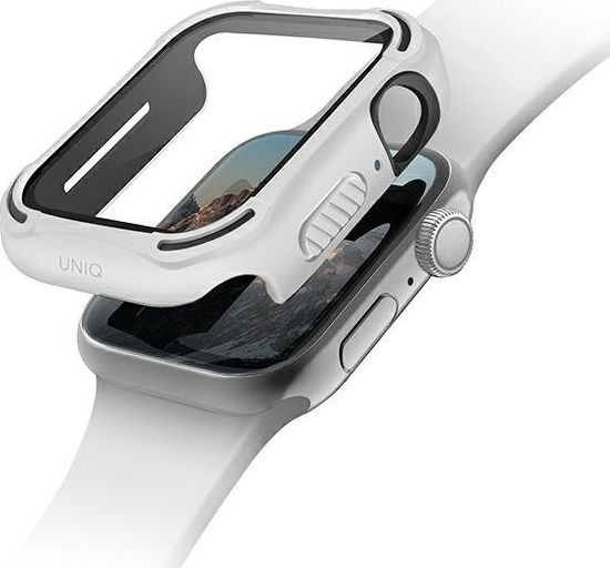 Mbrojtëse Uniq Torres për Apple Watch Series 4 5 6 SE 40mm, xham i temperuar, e bardhë